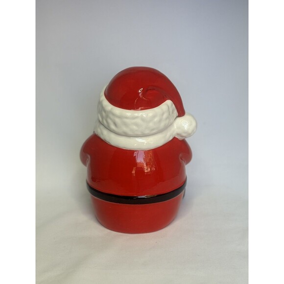 Holiday Home Santa Cookie Jar Christmas Hard To Find - Picture 4 of 9